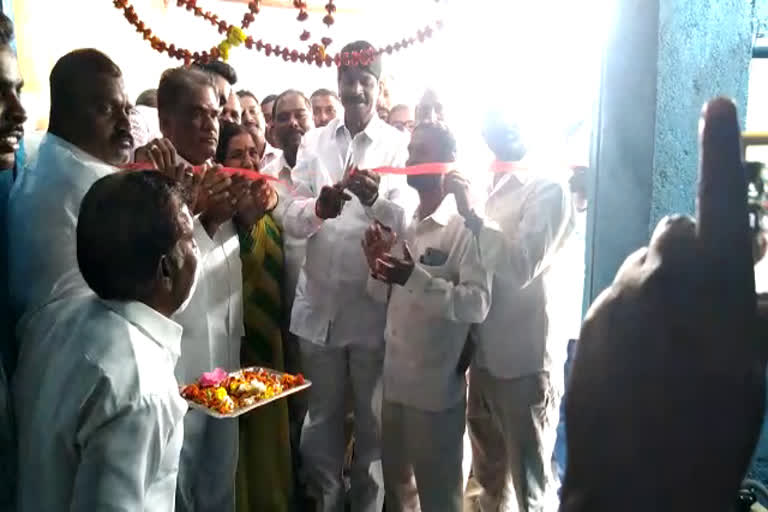 mla solipeta ramalinga reddy inaugrated water plant at alwala in siddipet