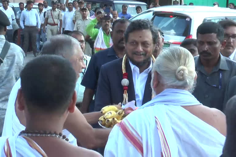 Chief Justice of India visits Sri Sharadamba Temple Sringeri, ಶೃಂಗೇರಿ ಶಾರದಾ ಪೀಠಕ್ಕೆ ಆಗಮಿಸಿದ ಭಾರತದ ಮುಖ್ಯಮೂರ್ತಿ