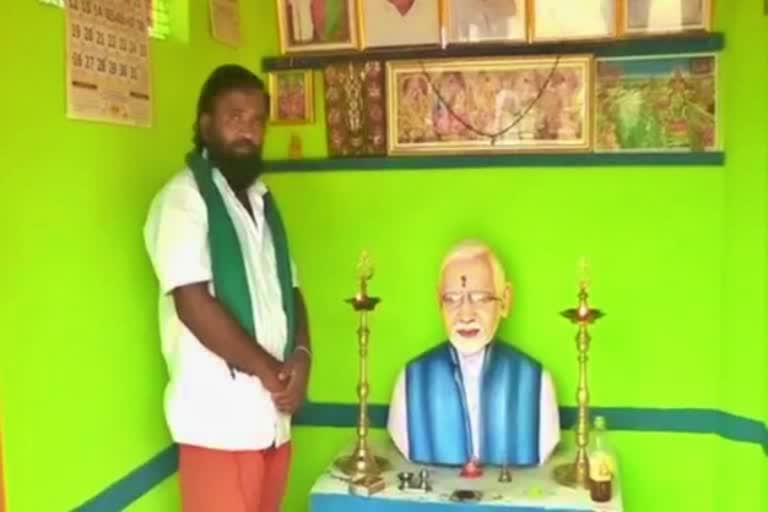 tamilnadu-farmer-constructed-temple-of-pm-modi