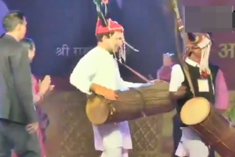 राहुल गांधी नृत्य, rahul gandi