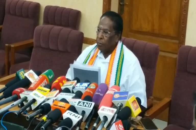 CM narayanasamy press meet