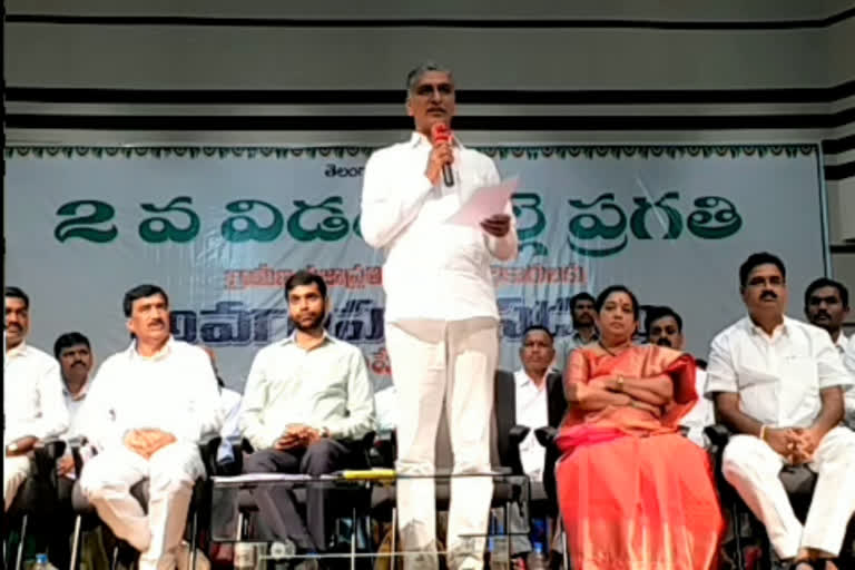 minister harish rao speaks on palle pragathi program