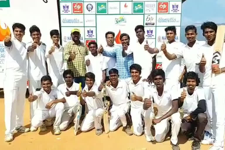 eenadu Sports League cricket matches   reaching the semi-finals at chittore