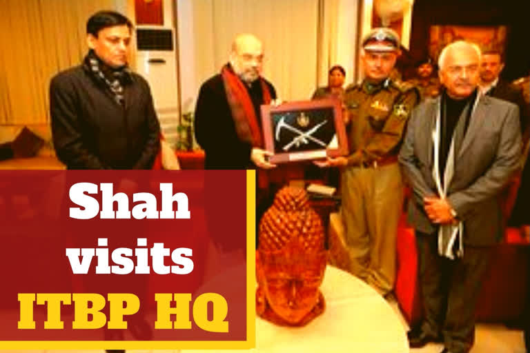 Amit Shah visits ITBP headquarters in Delhi; reviews ops preparedness along China border