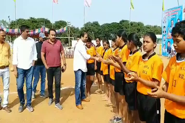 wally ball games at mandamarri in manchiryala district