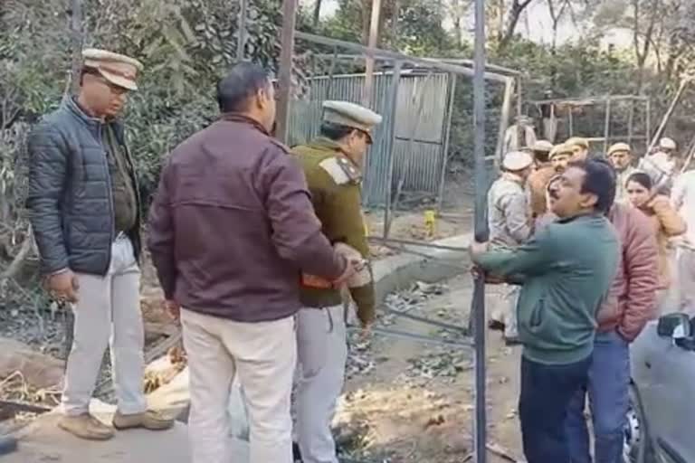 Illegal encroachment near Baglamukhi temple