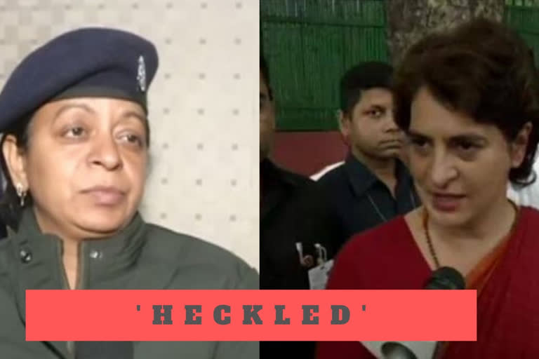 Priyanka Gandhi  police official  Congress  anti-CAA  പ്രിയങ്ക ഗാന്ധിയെ കയ്യേറ്റം ചെയ്തെന്ന വാർത്തയെ തള്ളി പൊലീസ്  I was heckled when I enquired where Priyanka Gandhi was heading :Woman police official