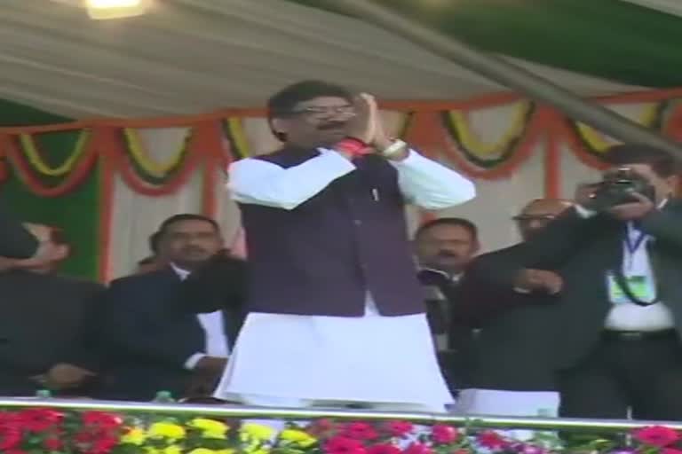 Hemant soren takes oath