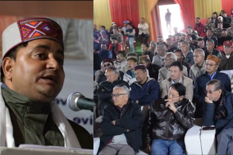 The destruction of the power project at Lahaul Spiti was shown through a short film