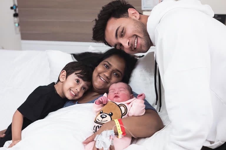 Actor Ayush Sharma shares pics of newborn baby girl Ayat