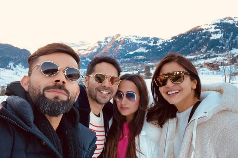 Virat-Anushka bump into Varun-Natasha during Swiss vacay