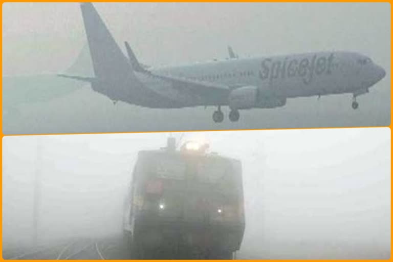 delhi weather temperatures flights train running updates due to fog