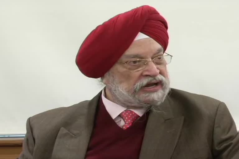 Aviation Minister Hardeep Puri