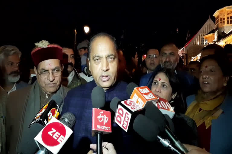 CM Jairam Thakur reached to visit Ridge Ground, रिज मैदान पर घूमने पहुंचे सीएम जयराम ठाकुर