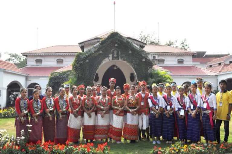 Tripura folk artists visited Raj Bhavan