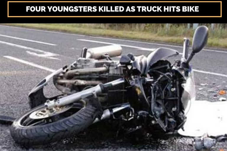 Four youngsters killed as truck hits bike in MP's Khargone