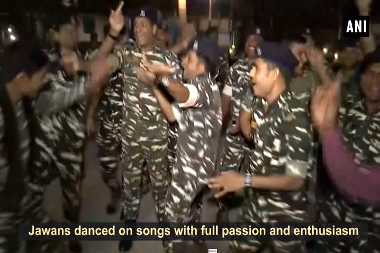 ITBP jawans and CRPF jawans celebrate New Year