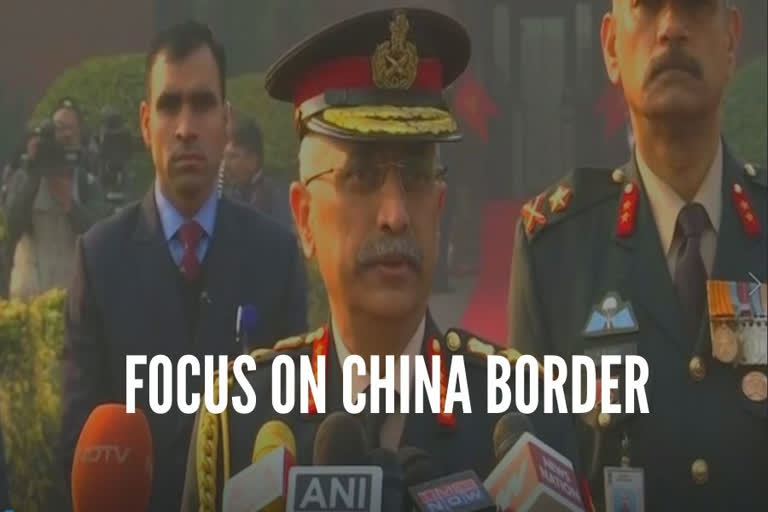 India-China border  Indian Army Chief  General Manoj Mukund Naravane  Army chief on China border  കരസേനാ മേധാവി  കരസേനാ മേധാവി മനോജ് മുകുന്ദ് നരവാനെ  ഗാര്‍ഡ് ഓഫ് ഓണര്‍