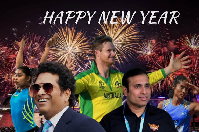 Sports fraternity,  Happy New Year, Sachin Tendulkar,  Steve Smith