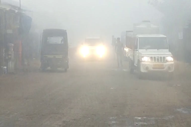 heavy fog stop vehicle speed in gurugram-alwar NH