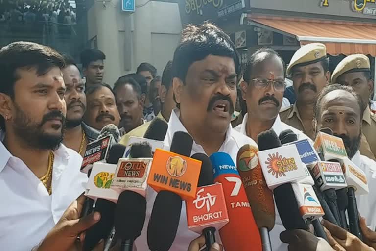 அமைச்சர் ராஜேந்திர பாலாஜி  மதுரை மாவட்டச் செய்திகள்  பாஜகவிடம் பெருந்தன்மை அதிகம்  madurai district news  minister rajendrabalaji prees meet