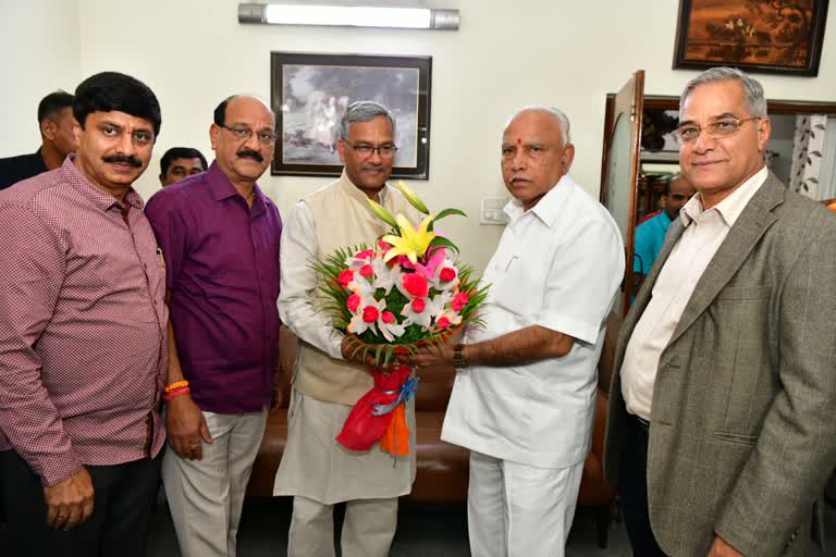 Uttarakhand CM Trivendra Singh Rawat meet BSY