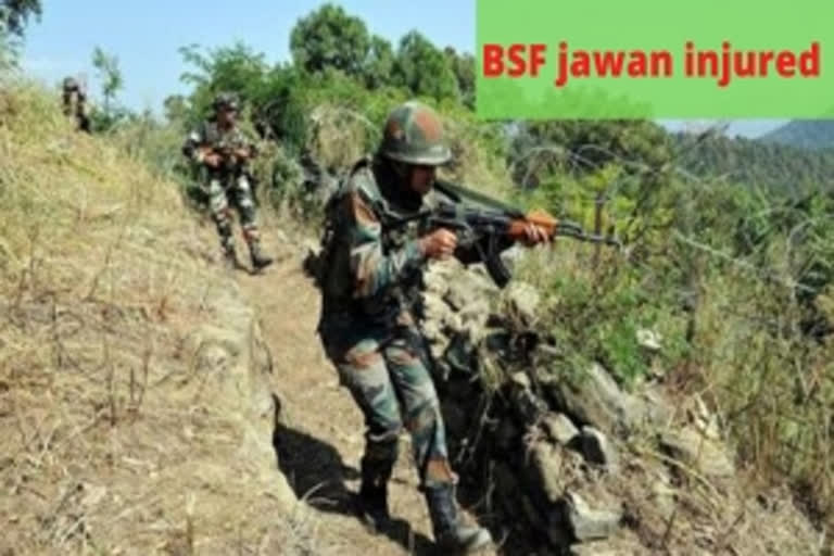 BSF jawan NEWS BSF jawan injured in cross-border firing J-K's Mankote sector Firing in J-K's Mankote sector Border Security Force അതിര്‍ത്തിയില്‍ വീണ്ടും വെടിവെപ്പ് ബി.എസ്.എഫ് ജവാന് പരിക്ക് പൂഞ്ച് ജില്ല മാന്‍കോട് സെക്ടര്‍ ബി.എസ്.എഫ് ബി.എസ്.എഫ് ജവാന് പരിക്ക്