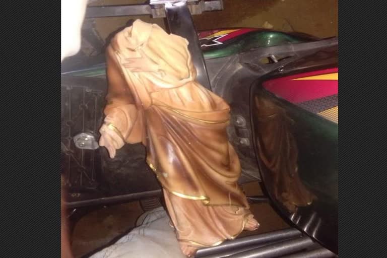 Jesus statue collapse in Kamalapur