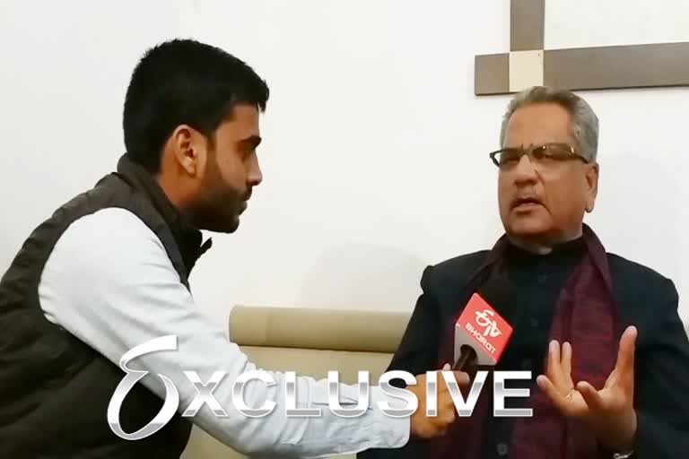 Exclusive interview  om prakash mathur on etv bharat