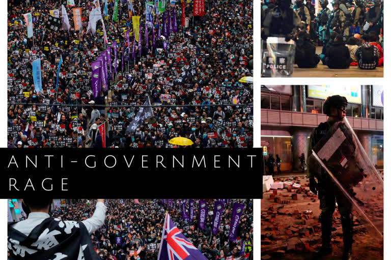 Hong Kong protests  Hong Kong  New Year Protests  Anti-government protests  New Years Hong Kong  New Years Protest  HK police arrest 400 protesters following NY march  ഹോങ്കോങില്‍ പൊലീസ്‌ 400 പേരെ അറസ്റ്റ് ചെയ്‌തു