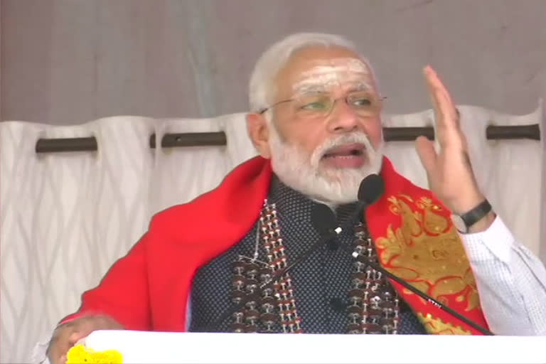 Prime Minister Narendra Modi at Sree Siddaganga