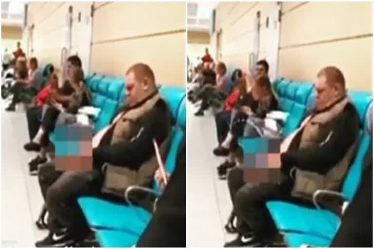 Man urinates in front of passengers