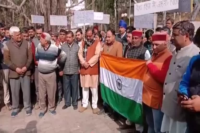 BJP State Spokesman took out Tiranga Yatra, बीजेपी प्रदेश प्रवक्ता ने नैना देवी से स्वारघाट तक निकाली तिरंगा यात्रा