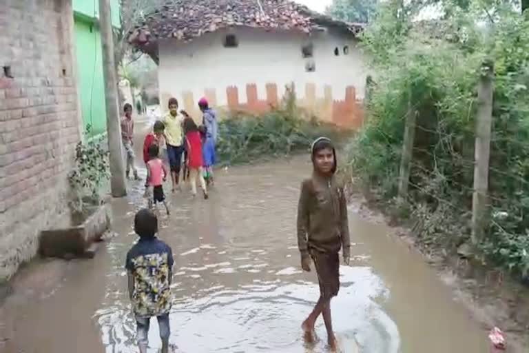 Villagers upset due to rain water logging