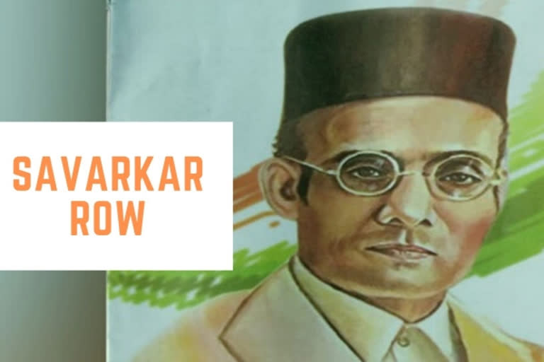 NCP Seva Dal's booklet on Savarkar  booklet on savarkar news  nathuram godse news  veer savarkar  shiv sena  sanjay raut  Nawab Malik  സേവാദള്‍ ലഘുലേഖ വിവാദം  ഗോഡ്‌സെ-സവര്‍ക്കര്‍ പരാമര്‍ശം  നവാബ് മാലിക്  ശിവസേന വക്താവ് സഞ്ജയ് റാവത്ത്