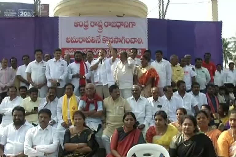 all parties darna at kakinada