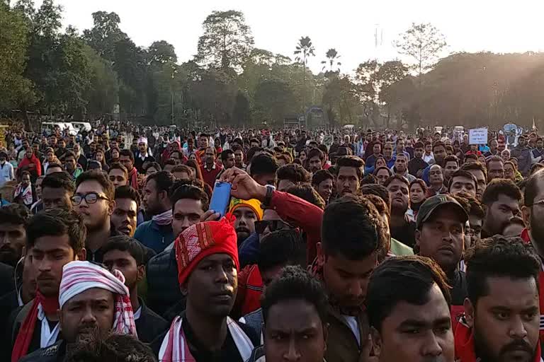 Huge CAA protest at Nagaon