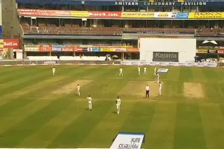 second day of four day ranji trophy match between jharkhand and jammu & kashmir is being played in jsca