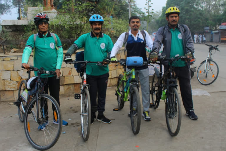 Bicycle ride to a bird meeting journey from Wardha to Alibaug