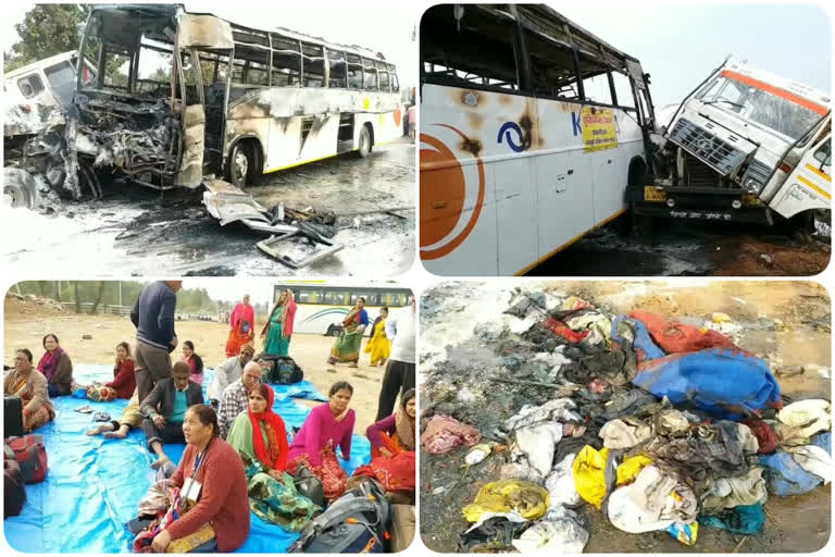 50 pilgrims safe in srikakulam road accident