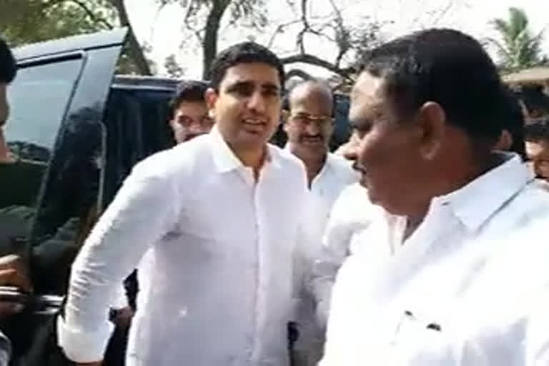 lokesh tour of krishan district