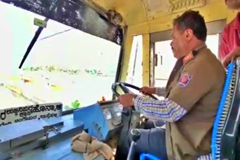 renukacharya KSRTC bus driving