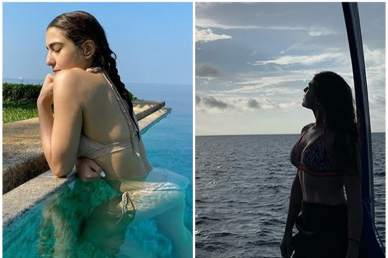 Sara ali khan shares bold and glamourous photos on social media