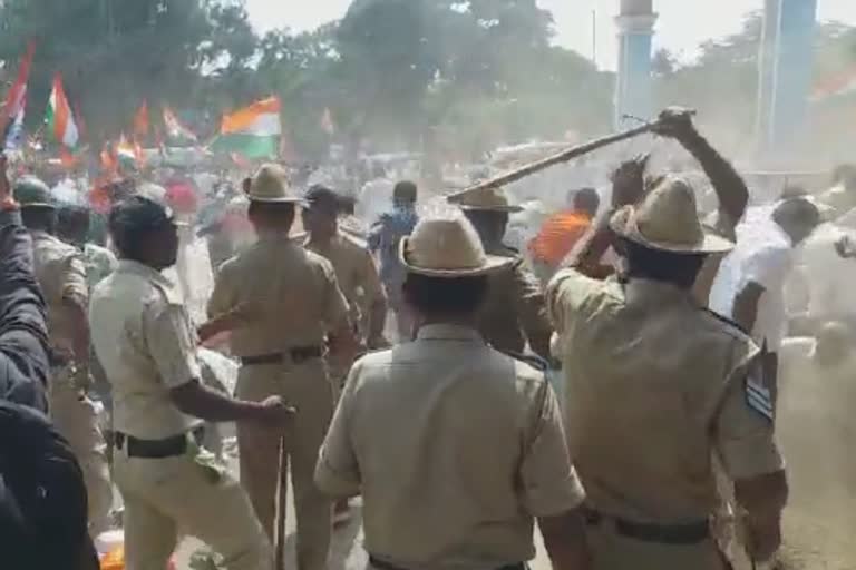 ಕೋಲಾರ ಲಾಠಿ ಚಾರ್ಜ್​ ಪ್ರಕರಣ , Kolar lathi charge case