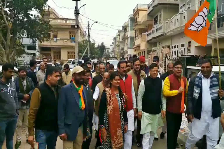 hisar bjp door to door campaign