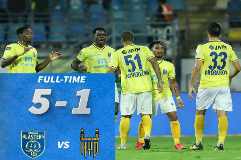 Kerala Blasters run 5 goal rampage over Hyderabad FC