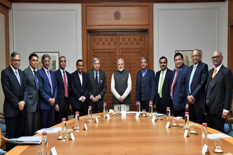 PM Modi meets Ambani, Adani, other India Inc heads to discuss economy