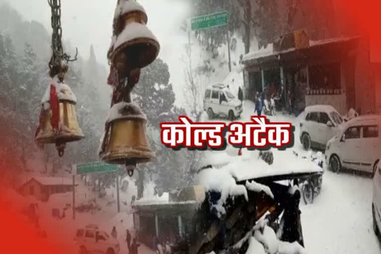 snow fall and rain in different parts of india