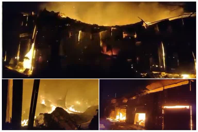 fire burned at Shilfata