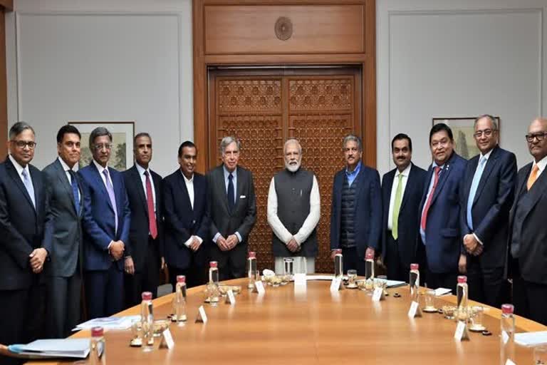 PM Modi & Businessman